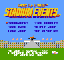 Stadium Events Title Screen